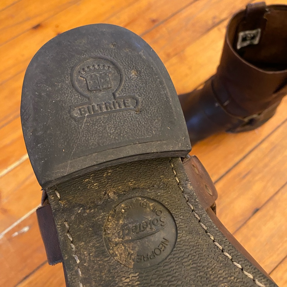 Frye Dark Brown Leather Boots - Picture 4 of 10